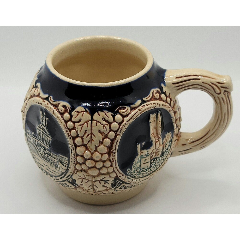 Vintage Gerz West German Castle Stein Small Mug Cup